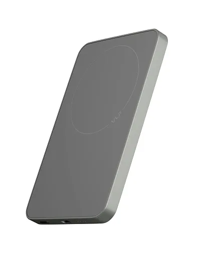 Внешний аккумулятор "vlp" Diamond Energy MagSafe, Qi2, 10000 mAh, натуральный титан